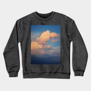 Sunlit cumulus storm cloud Crewneck Sweatshirt